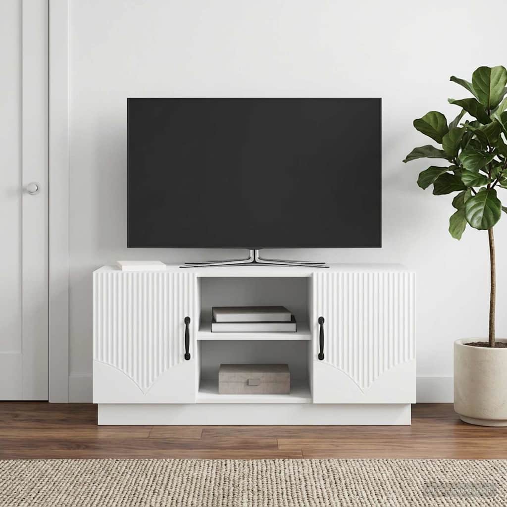 vidaXL Szafka pod telewizor Biały 102 x 34,5 x 47 cm
