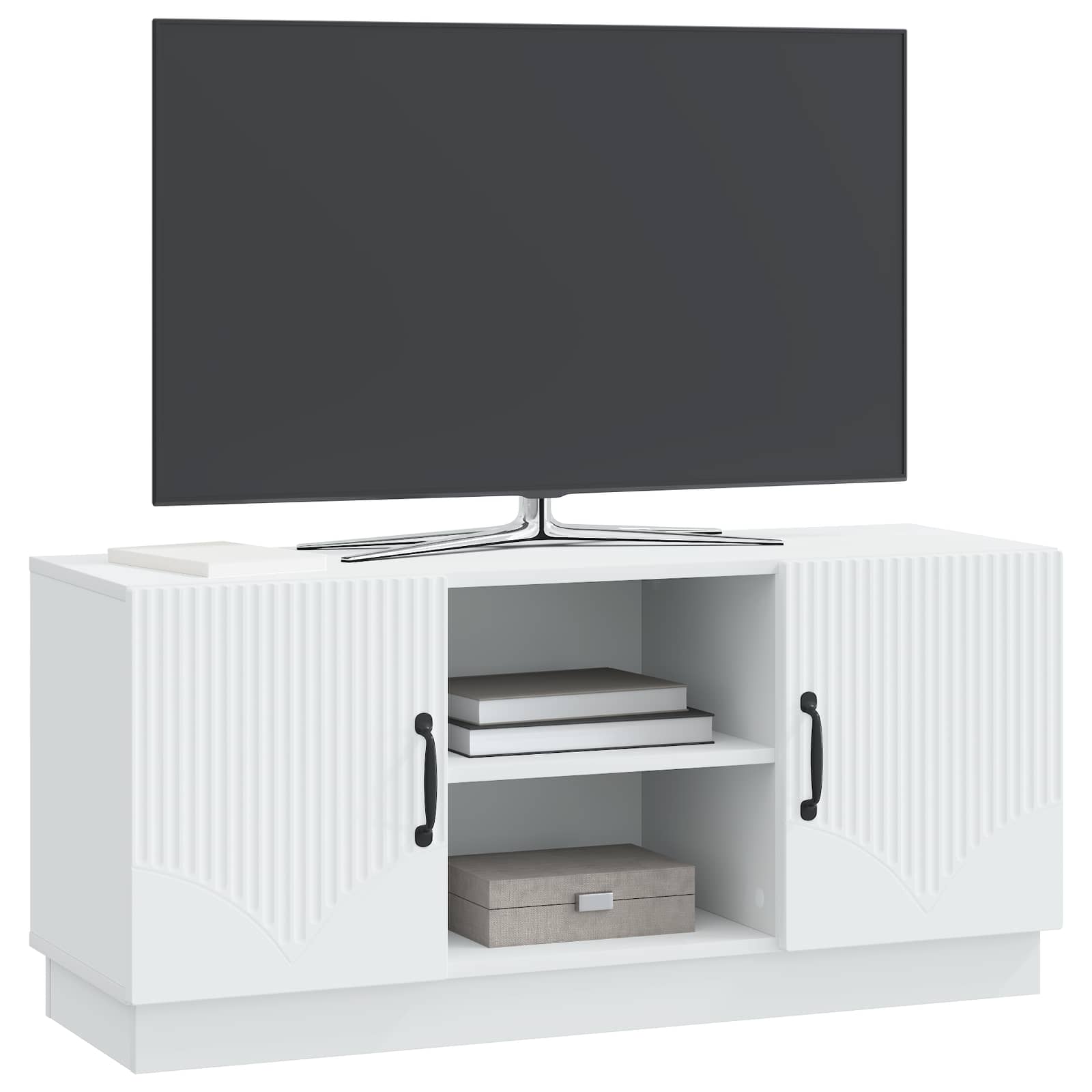 vidaXL Szafka pod telewizor Biały 102 x 34,5 x 47 cm