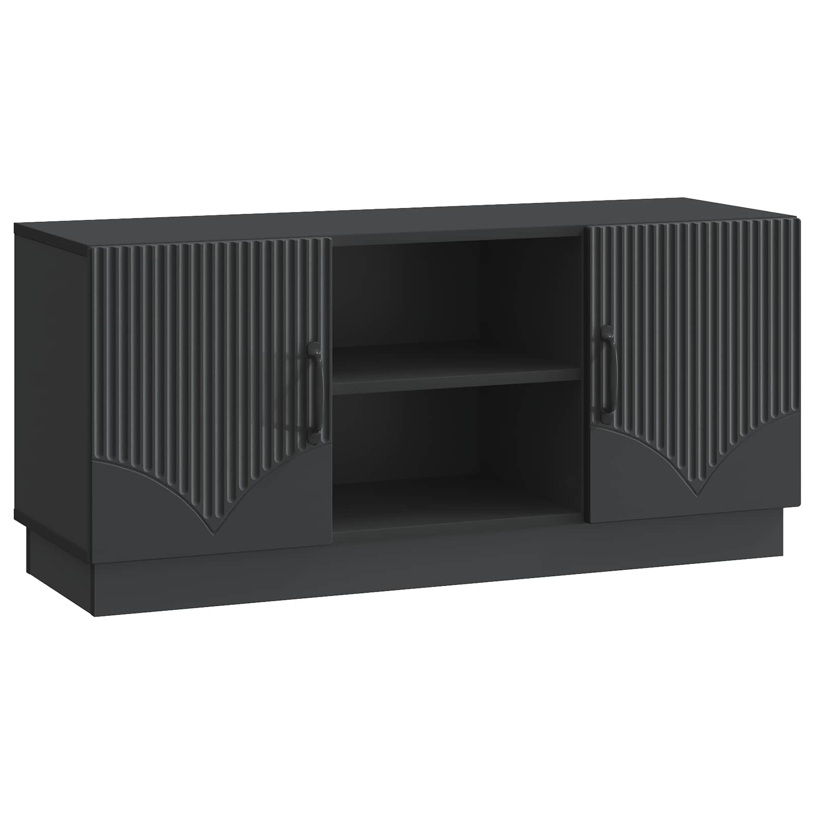 vidaXL Szafka pod telewizor Czarny 102 x 34,5 x 47 cm
