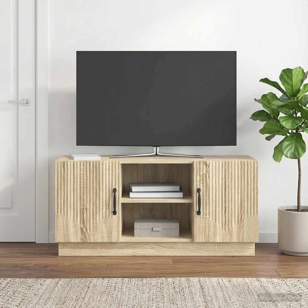 vidaXL Szafka pod telewizor dąb Sonoma 102 x 34,5 x 47 cm