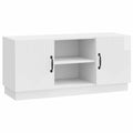 vidaXL Szafka pod telewizor Biały wysoki połysk 102 x 34,5 x 47 cm