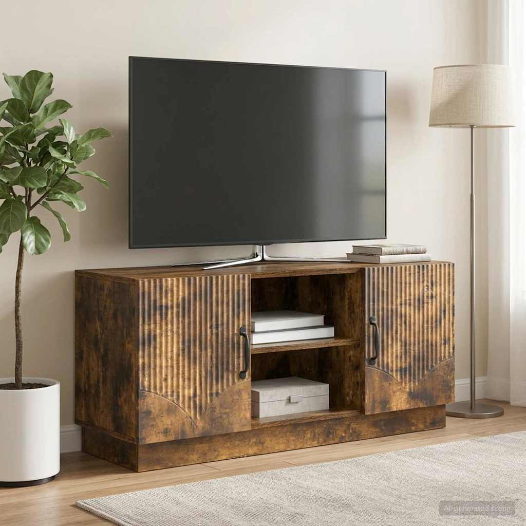 vidaXL Szafka pod telewizor Dąb wędzony 102 x 34,5 x 47 cm