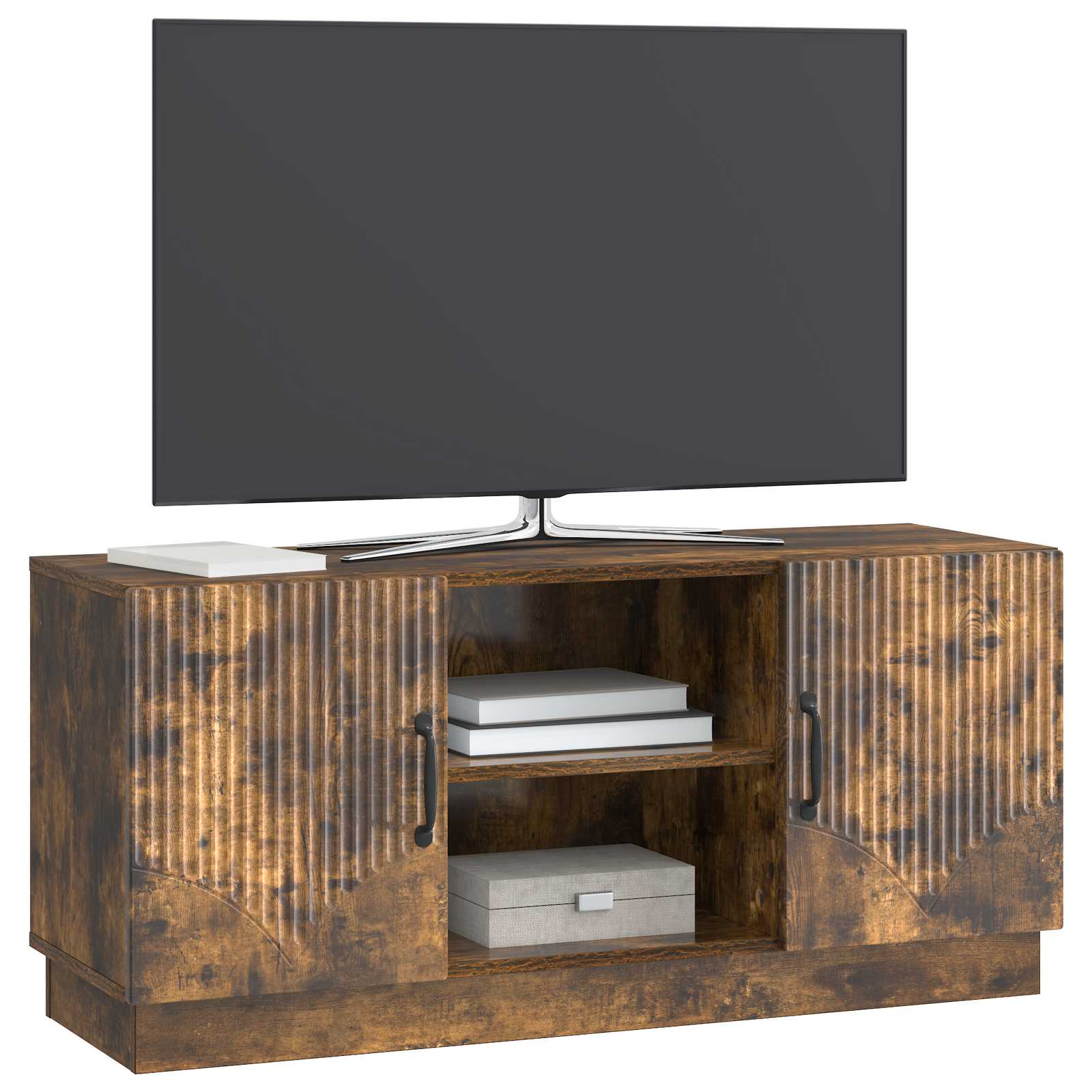 vidaXL Szafka pod telewizor Dąb wędzony 102 x 34,5 x 47 cm