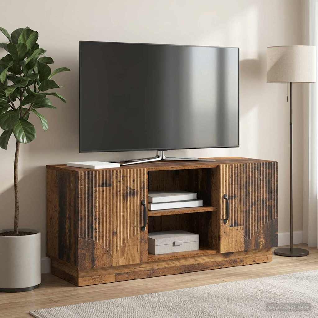 vidaXL Szafka pod telewizor Stare drewno 102 x 34,5 x 47 cm