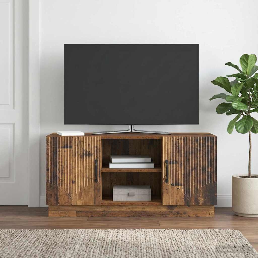 vidaXL Szafka pod telewizor Stare drewno 102 x 34,5 x 47 cm