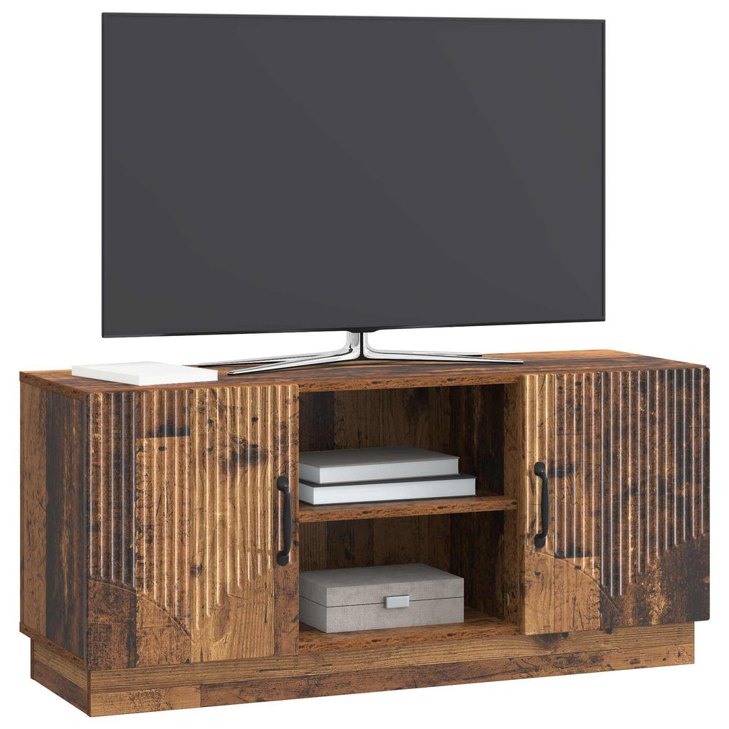 vidaXL Szafka pod telewizor Stare drewno 102 x 34,5 x 47 cm