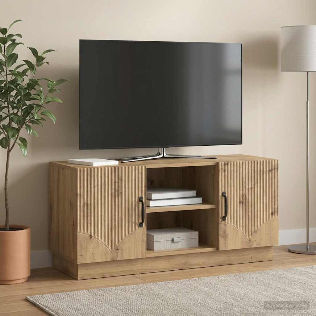 vidaXL Szafka pod telewizor 102 x 34,5 x 47 cm Dąb artisan