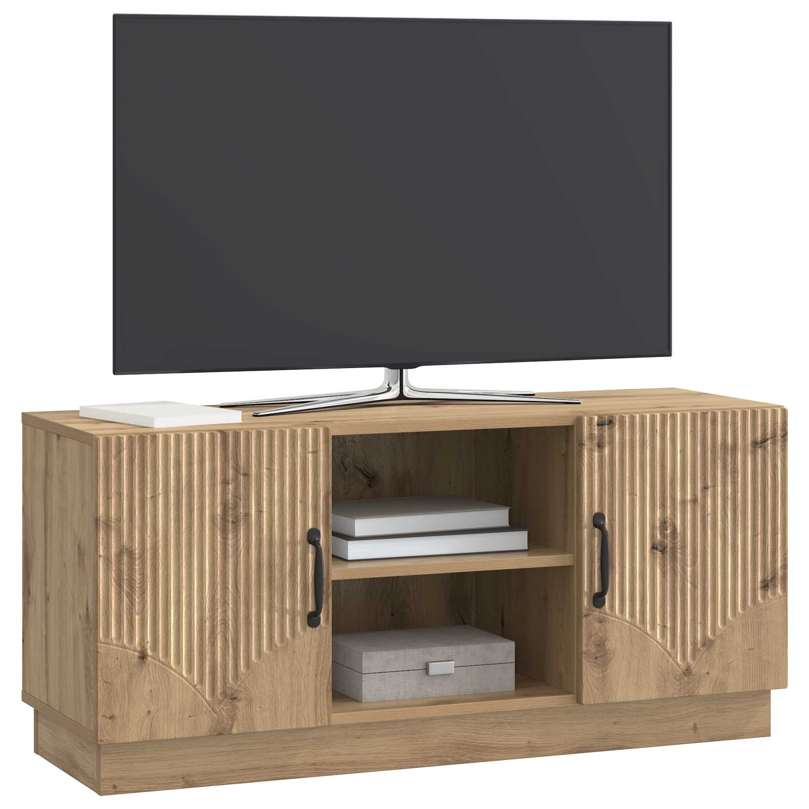 vidaXL Szafka pod telewizor Dąb artisan 102 x 34,5 x 47 cm