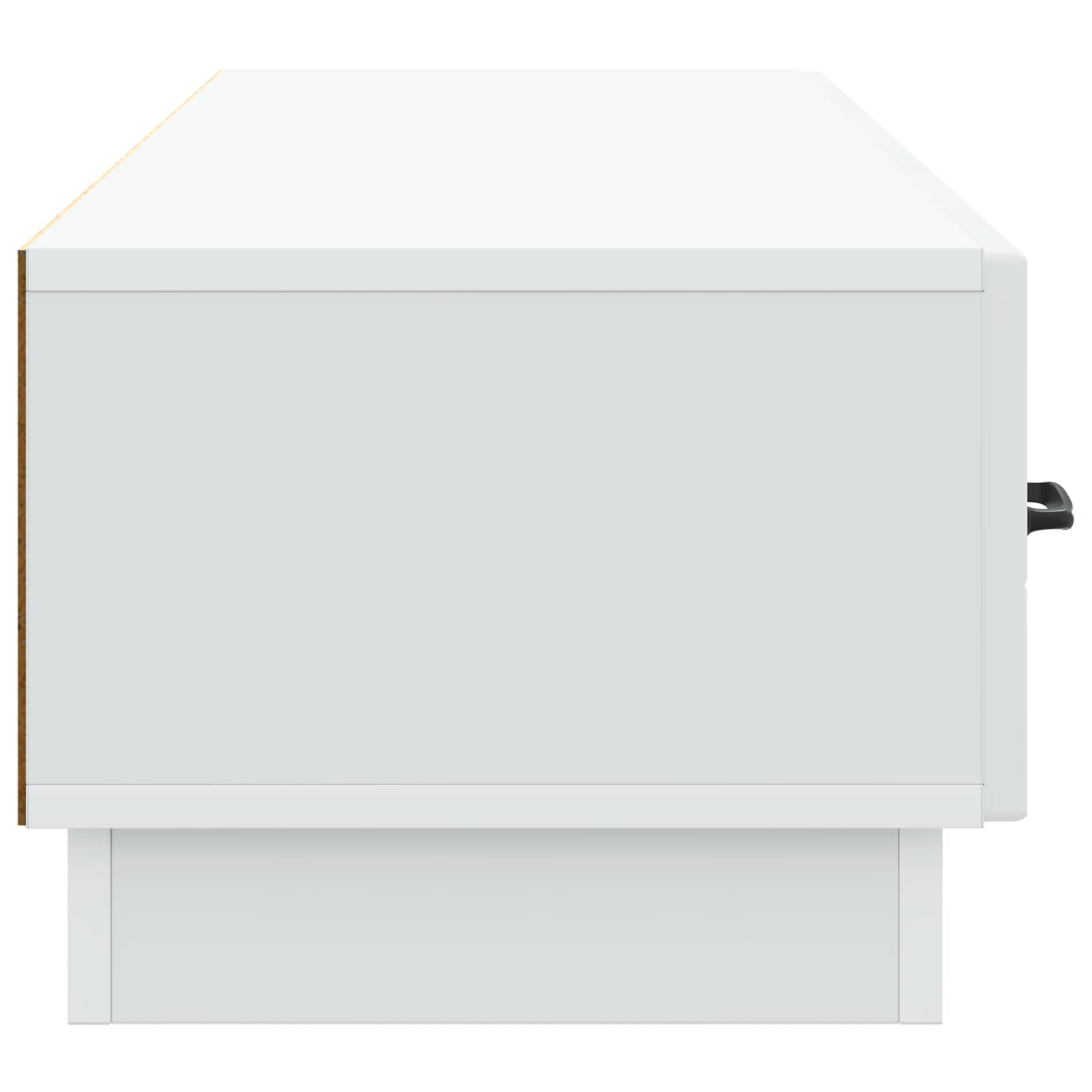 vidaXL Szafka pod telewizor z szufladą Biały 147 x 34,5 x 27 cm