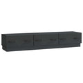 vidaXL Szafka pod telewizor z szufladą Czarny 147 x 34,5 x 27 cm