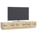 vidaXL Szafka pod telewizor z szufladą dąb Sonoma 147 x 34,5 x 27 cm