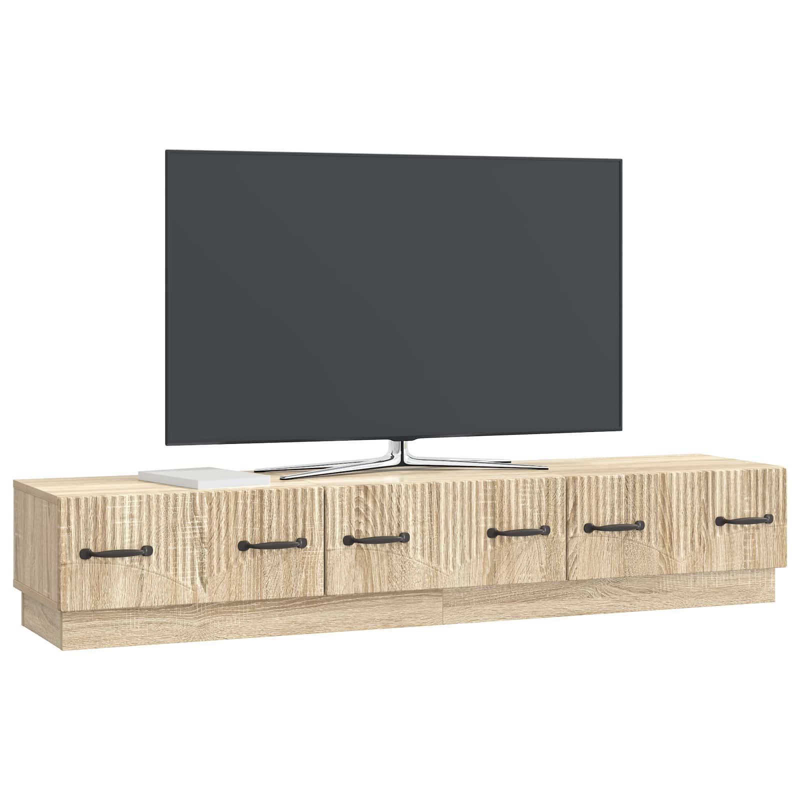 vidaXL Szafka pod telewizor z szufladą dąb Sonoma 147 x 34,5 x 27 cm
