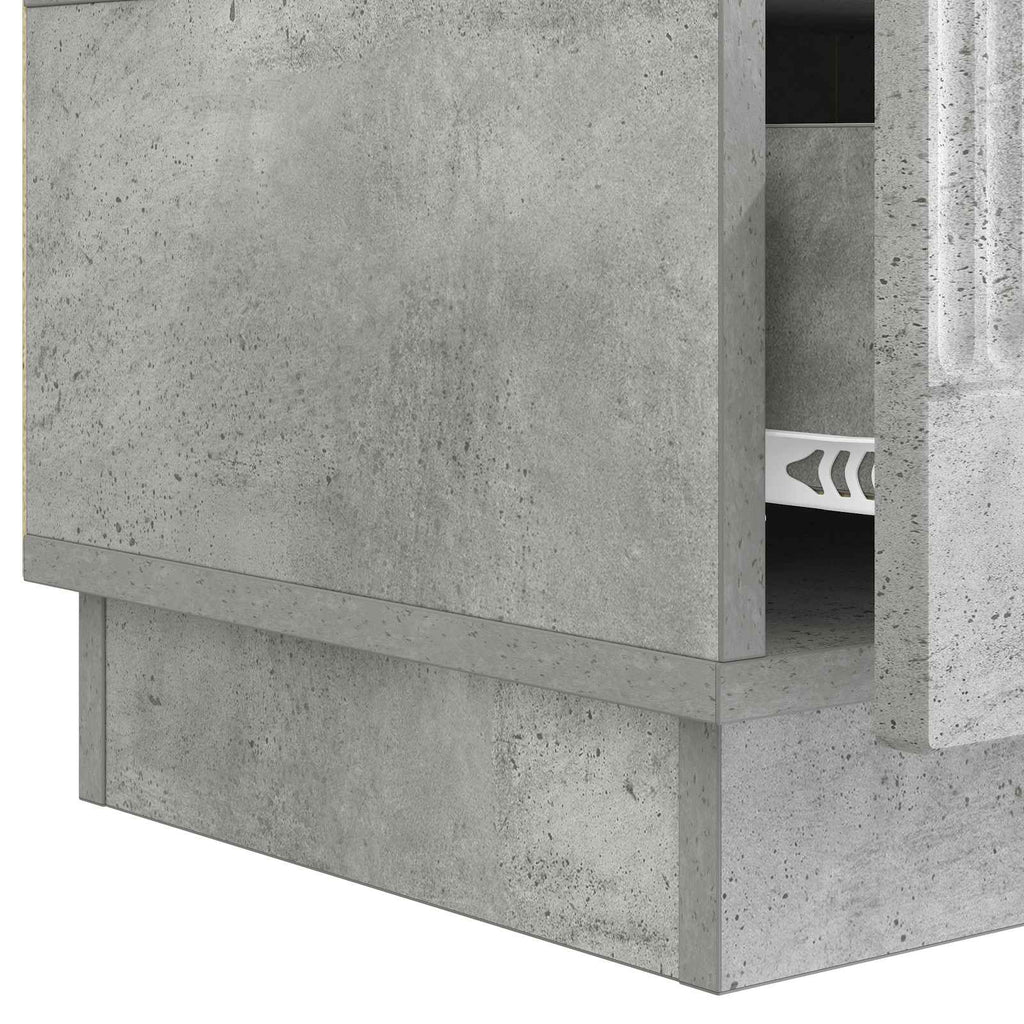 vidaXL Szafka pod telewizor Betonowy szary 147 x 34,5 x 27 cm