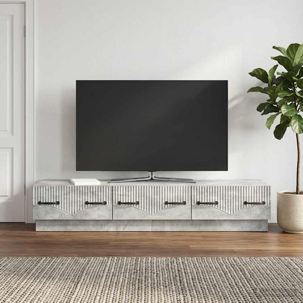 vidaXL Szafka pod telewizor Betonowy szary 147 x 34,5 x 27 cm