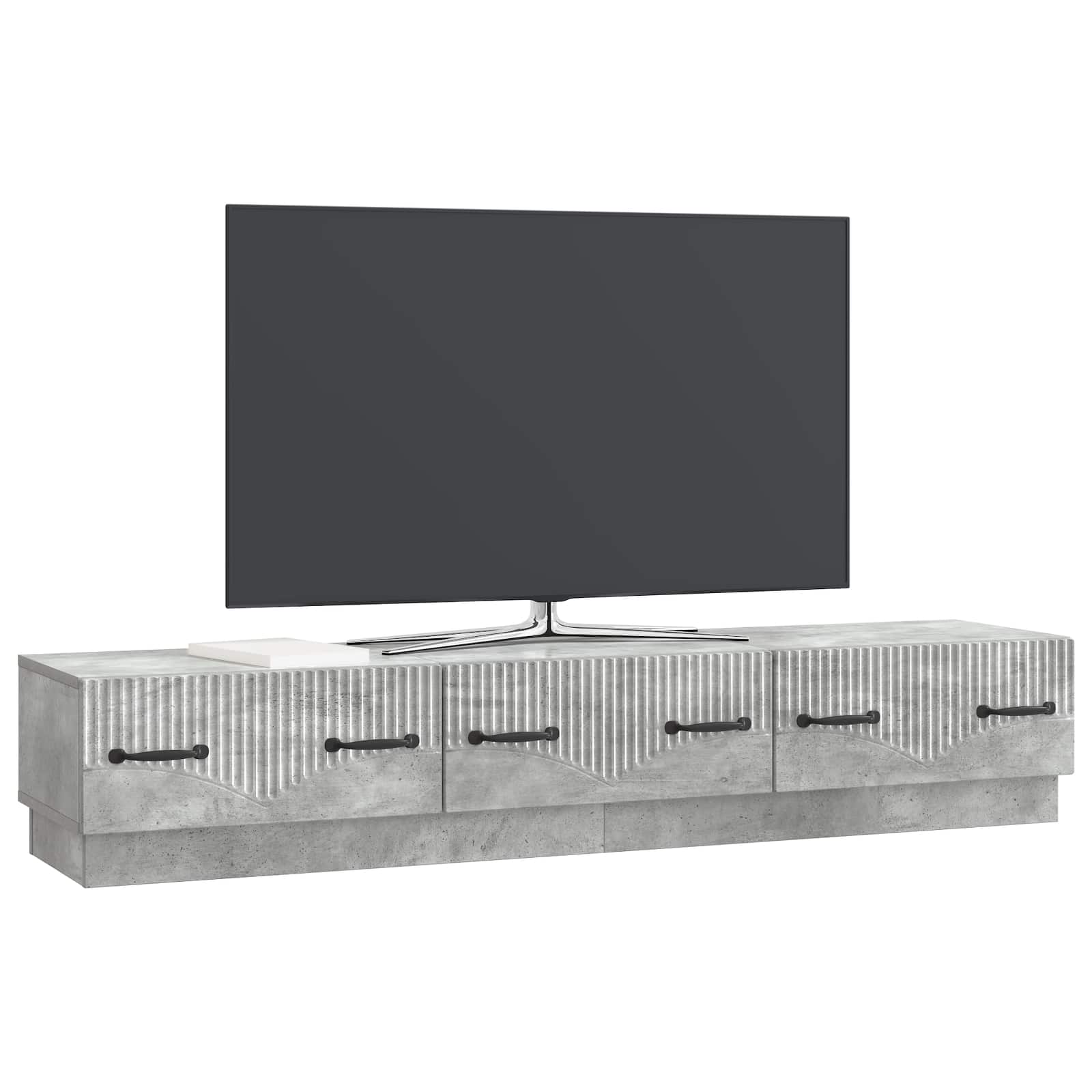 vidaXL Szafka pod telewizor Betonowy szary 147 x 34,5 x 27 cm