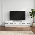 vidaXL Szafka pod telewizor Biały wysoki połysk 147 x 34,5 x 27 cm