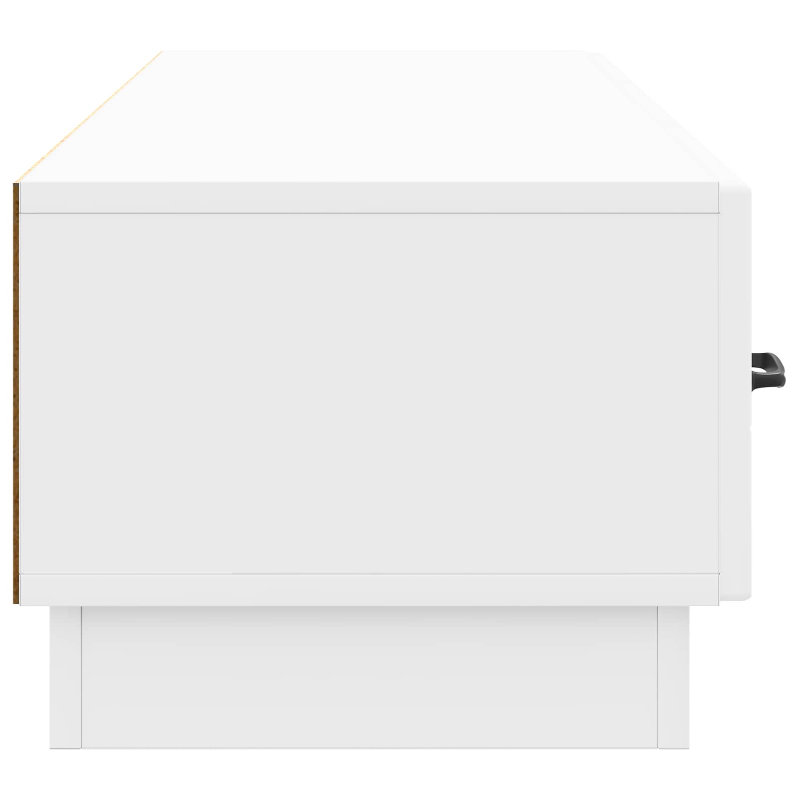 vidaXL Szafka pod telewizor Biały wysoki połysk 147 x 34,5 x 27 cm
