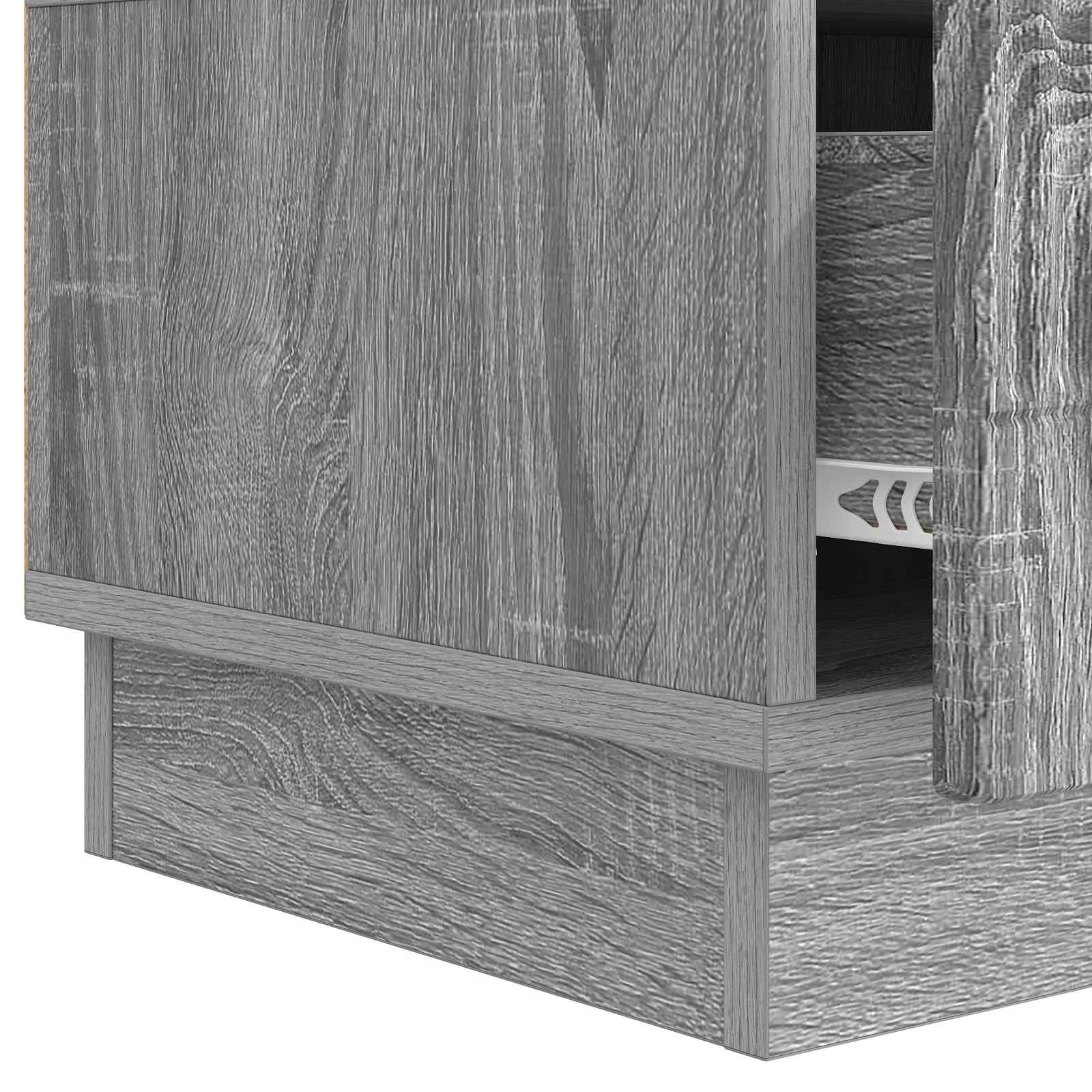 vidaXL Szafka pod telewizor z szufladą Szary Sonoma 147 x 34,5 x 27 cm