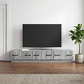 vidaXL Szafka pod telewizor z szufladą Szary Sonoma 147 x 34,5 x 27 cm