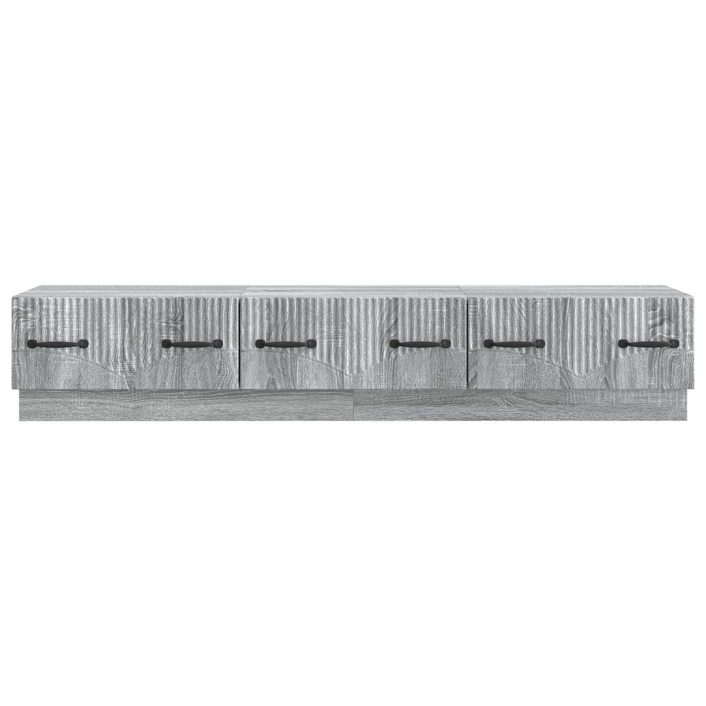 vidaXL Szafka pod telewizor z szufladą Szary Sonoma 147 x 34,5 x 27 cm