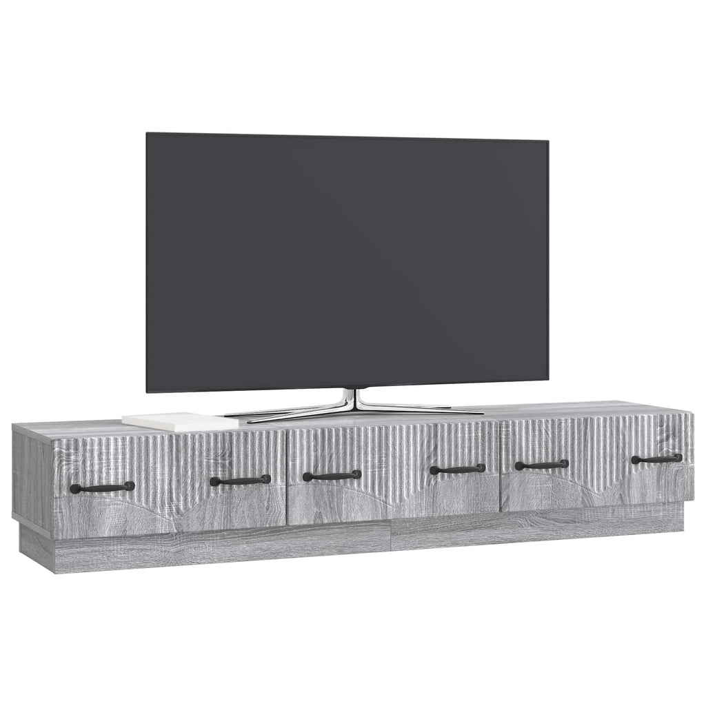 vidaXL Szafka pod telewizor z szufladą Szary Sonoma 147 x 34,5 x 27 cm