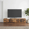 vidaXL Szafka pod telewizor z szufladą Stare drewno 147 x 34,5 x 27 cm