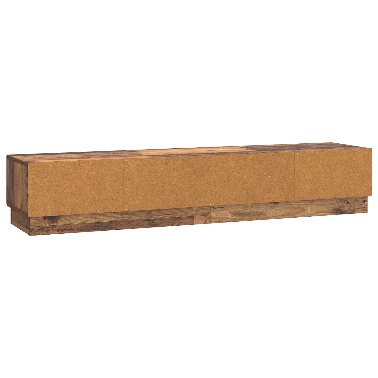 vidaXL Szafka pod telewizor z szufladą Stare drewno 147 x 34,5 x 27 cm