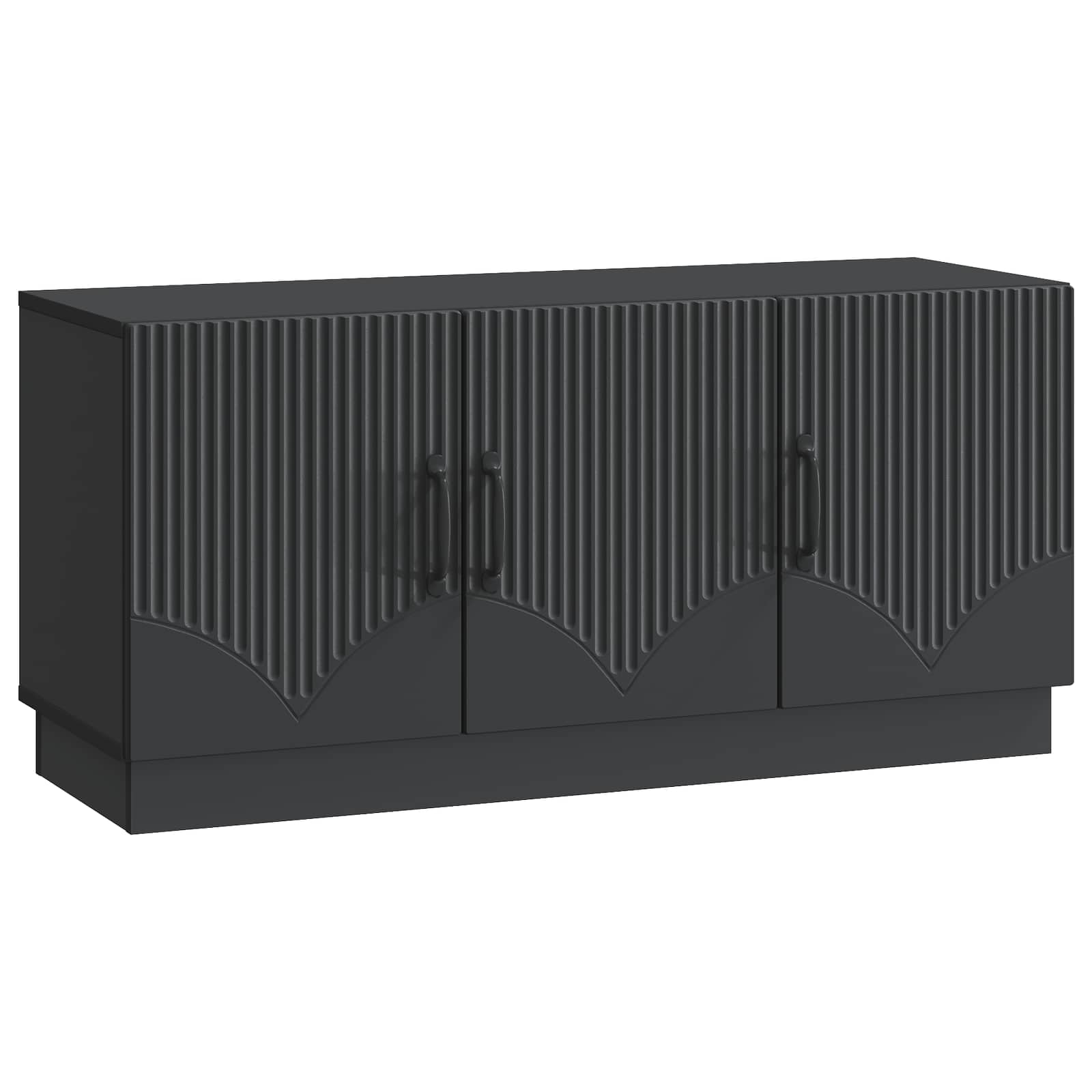 vidaXL Szafka pod telewizor Czarny 99 x 34,5 x 47 cm