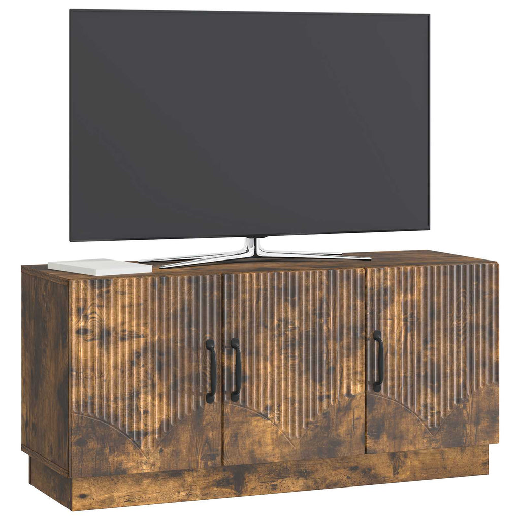 vidaXL Szafka pod telewizor Dąb wędzony 99 x 34,5 x 47 cm