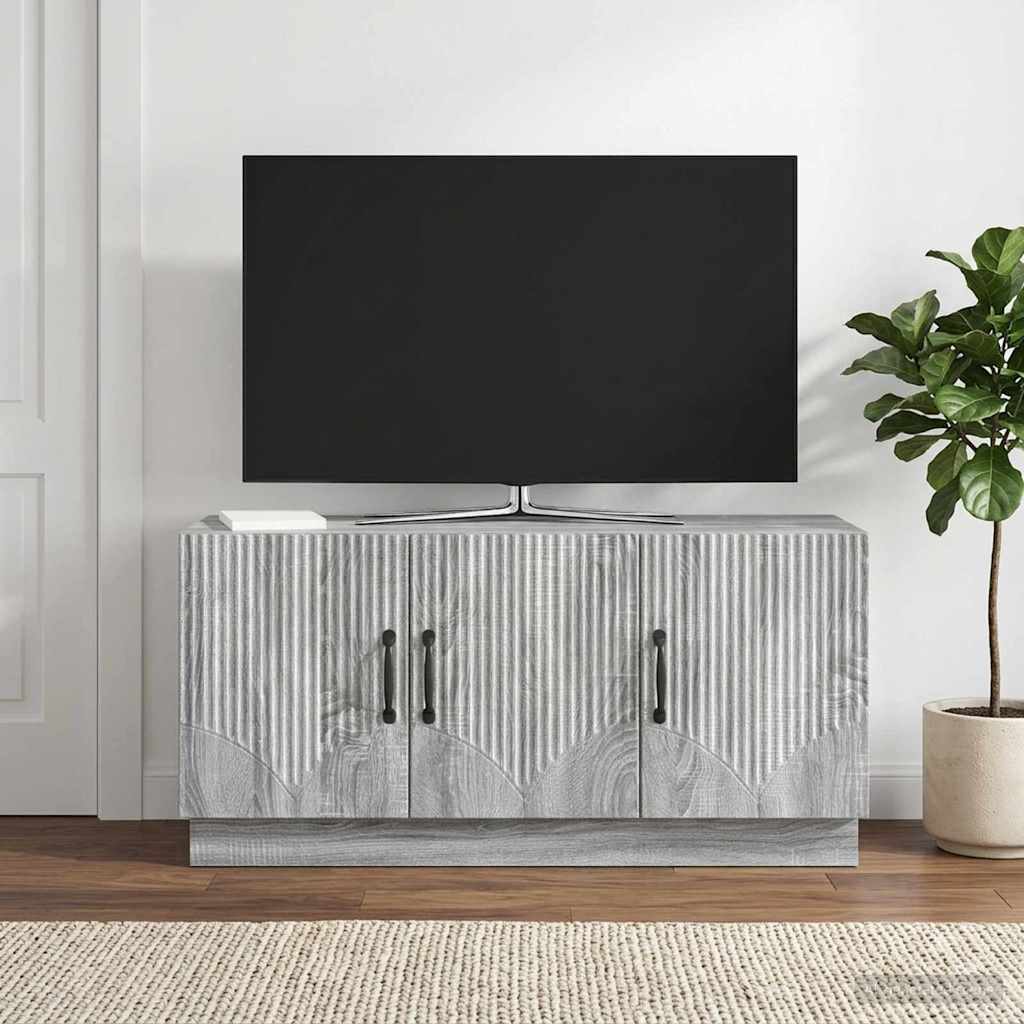 vidaXL Szafka pod telewizor Szary Sonoma 99 x 34,5 x 47 cm