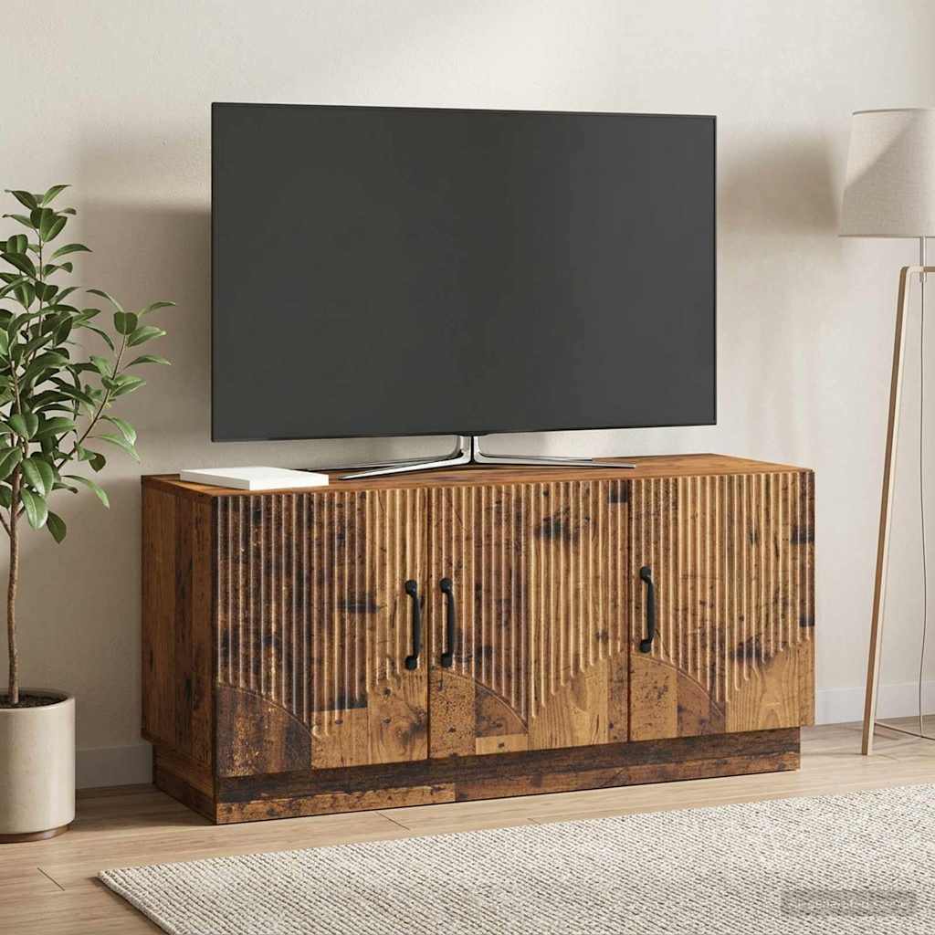 vidaXL Szafka pod telewizor Stare drewno 99 x 34,5 x 47 cm