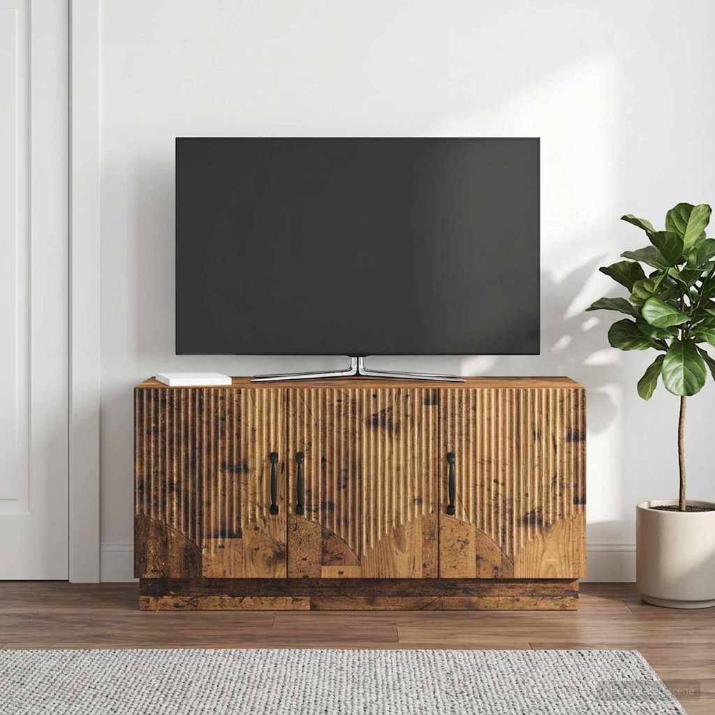 vidaXL Szafka pod telewizor Stare drewno 99 x 34,5 x 47 cm