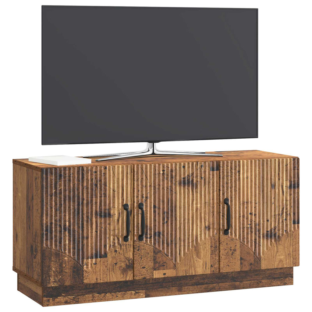 vidaXL Szafka pod telewizor Stare drewno 99 x 34,5 x 47 cm