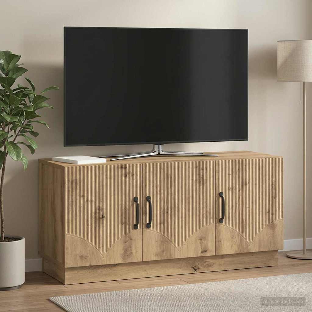 vidaXL Szafka pod telewizor 99 x 34,5 x 47 cm Dąb artisan