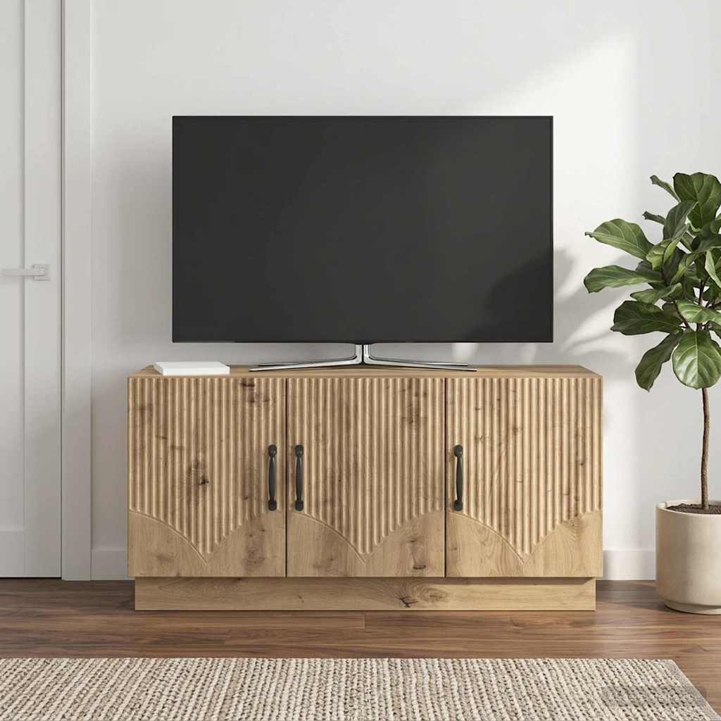 vidaXL Szafka pod telewizor 99 x 34,5 x 47 cm Dąb artisan