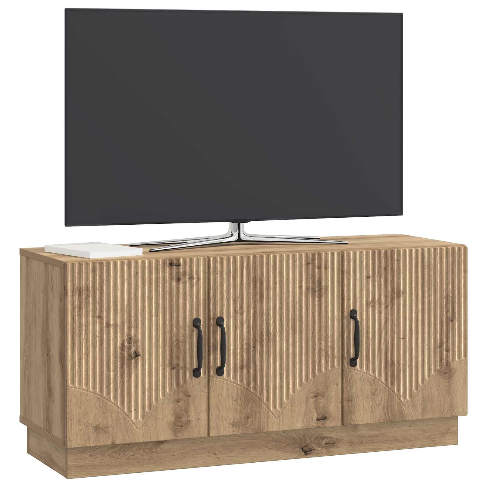 vidaXL Szafka pod telewizor Dąb artisan 99 x 34,5 x 47 cm