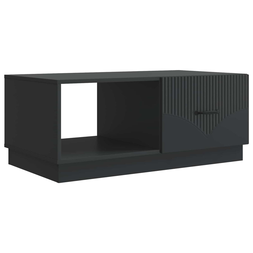 vidaXL Stolik kawowy Czarny 90 x 50 x 37 cm Drewno inżynieryjne