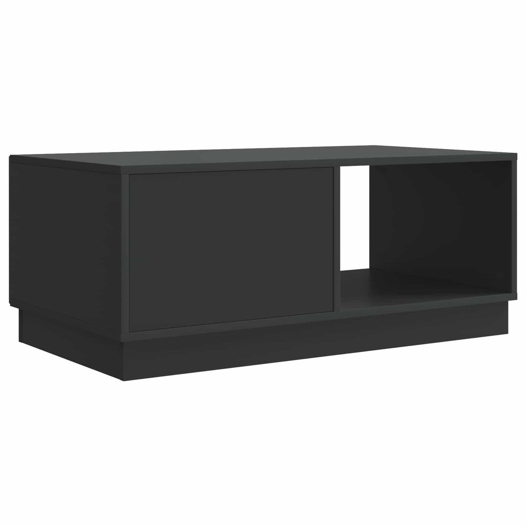 vidaXL Stolik kawowy Czarny 90 x 50 x 37 cm Drewno inżynieryjne