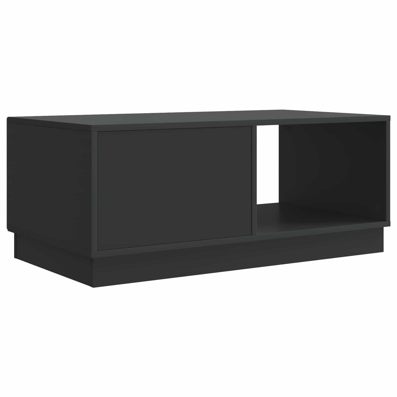vidaXL Stolik kawowy Czarny 90 x 50 x 37 cm Drewno inżynieryjne