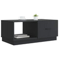 vidaXL Stolik kawowy Czarny 90 x 50 x 37 cm Drewno inżynieryjne