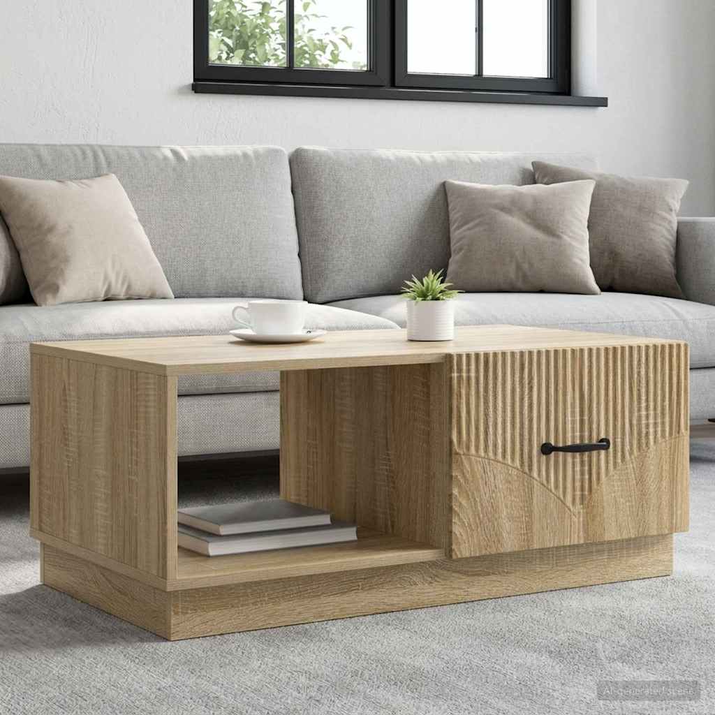 vidaXL Stolik kawowy dąb Sonoma 90 x 50 x 37 cm Drewno inżynieryjne