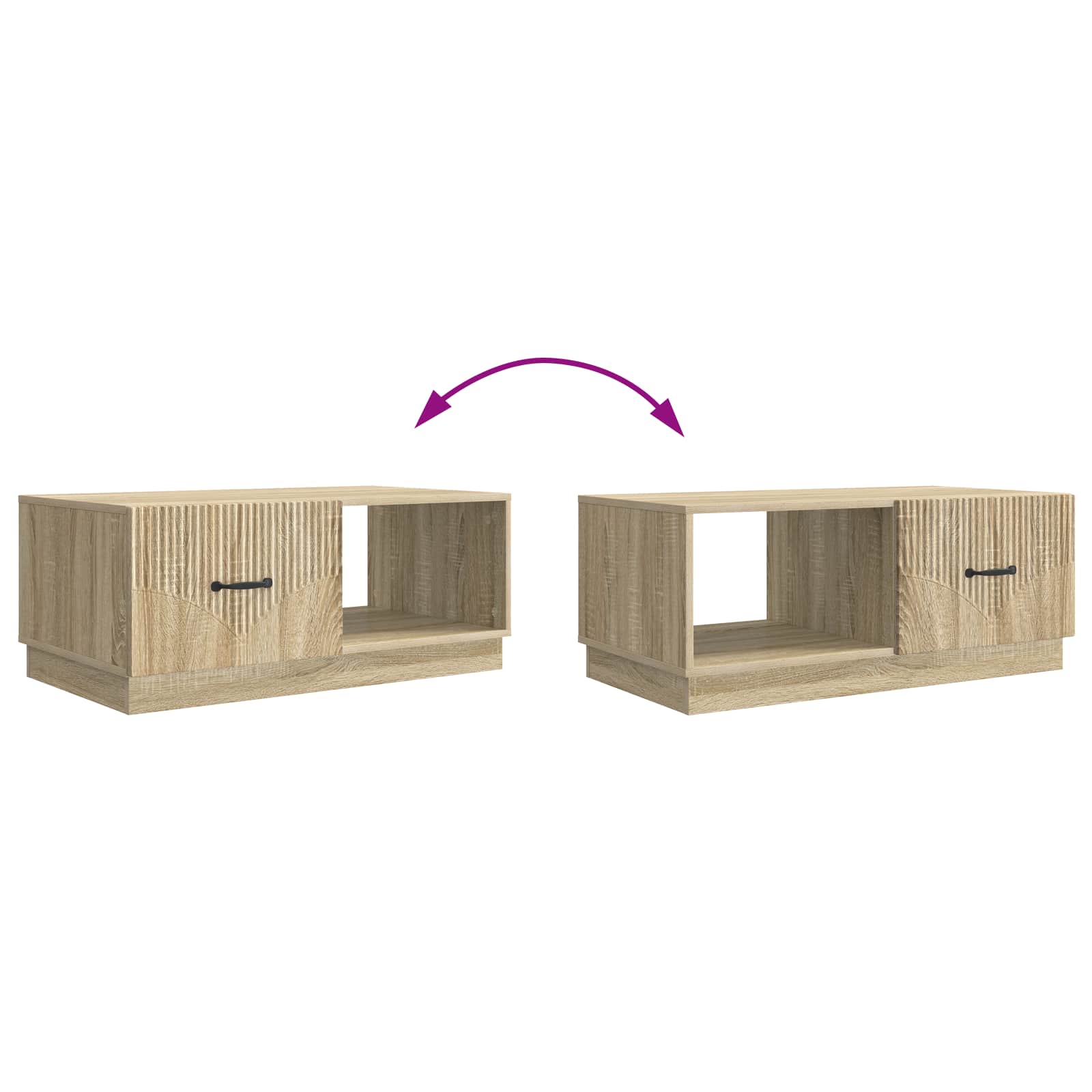 vidaXL Stolik kawowy dąb Sonoma 90 x 50 x 37 cm Drewno inżynieryjne