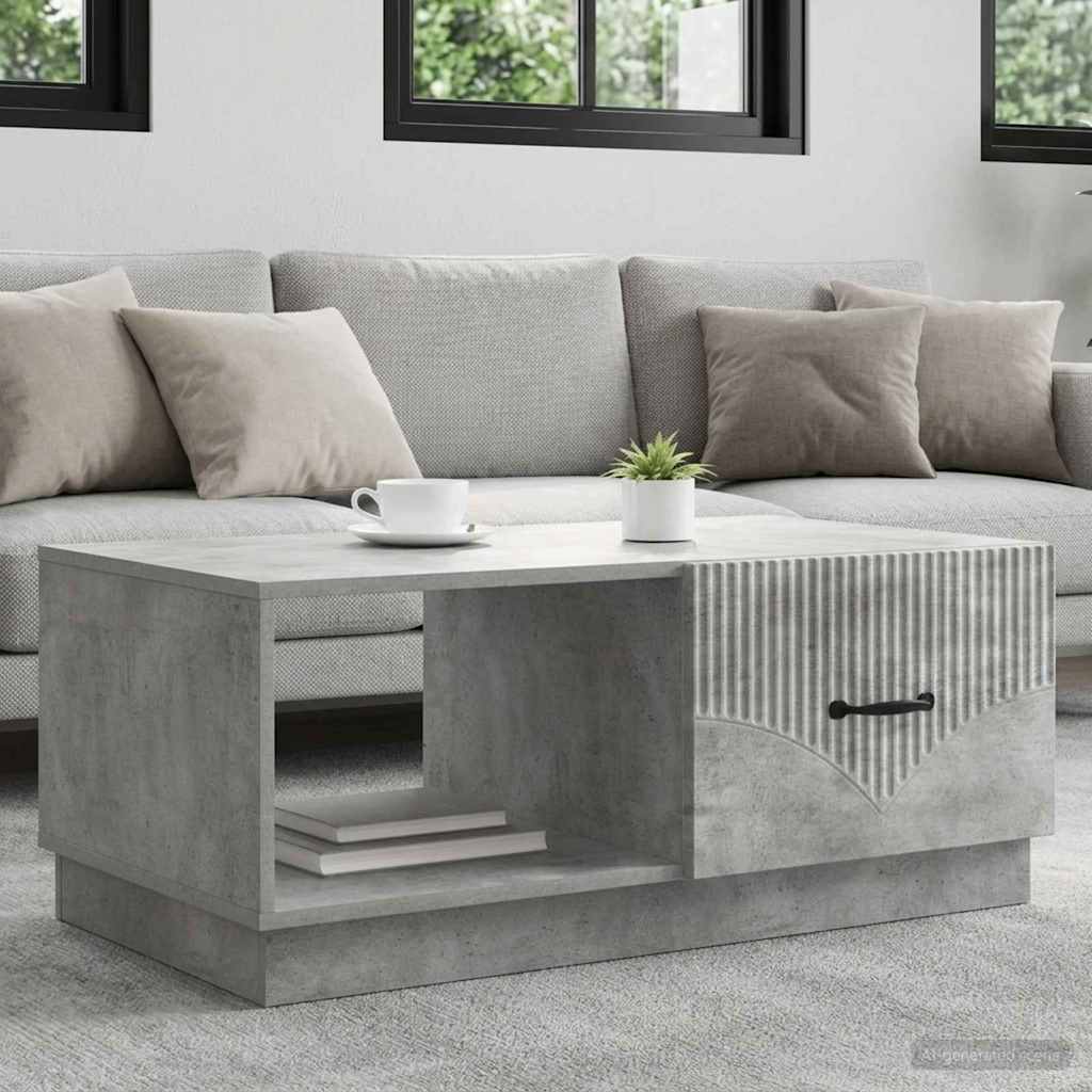 vidaXL Stolik kawowy Betonowy szary 90 x 50 x 37 cm