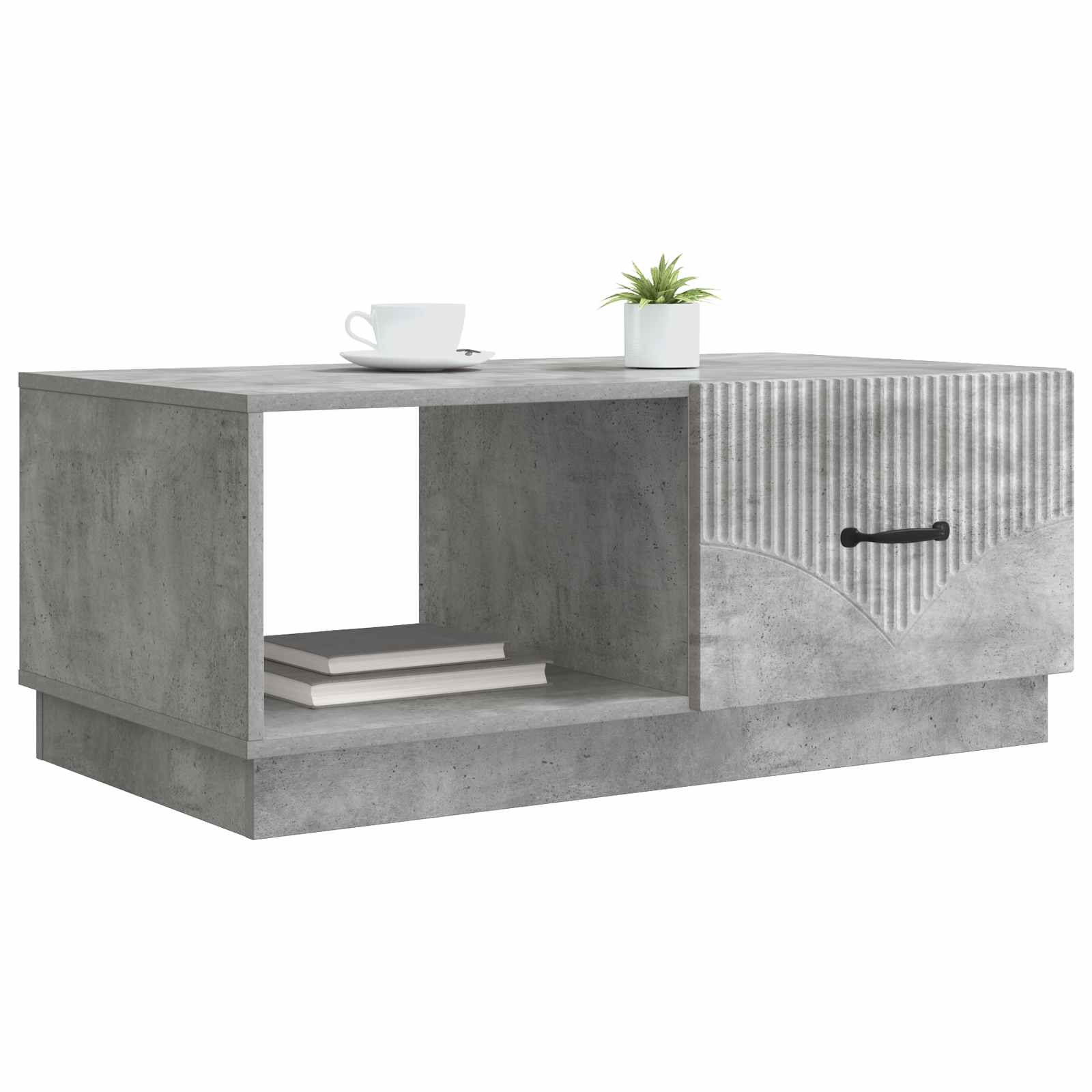 vidaXL Stolik kawowy Betonowy szary 90 x 50 x 37 cm
