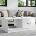 vidaXL Stolik kawowy Biały wysoki połysk 90 x 50 x 37 cm