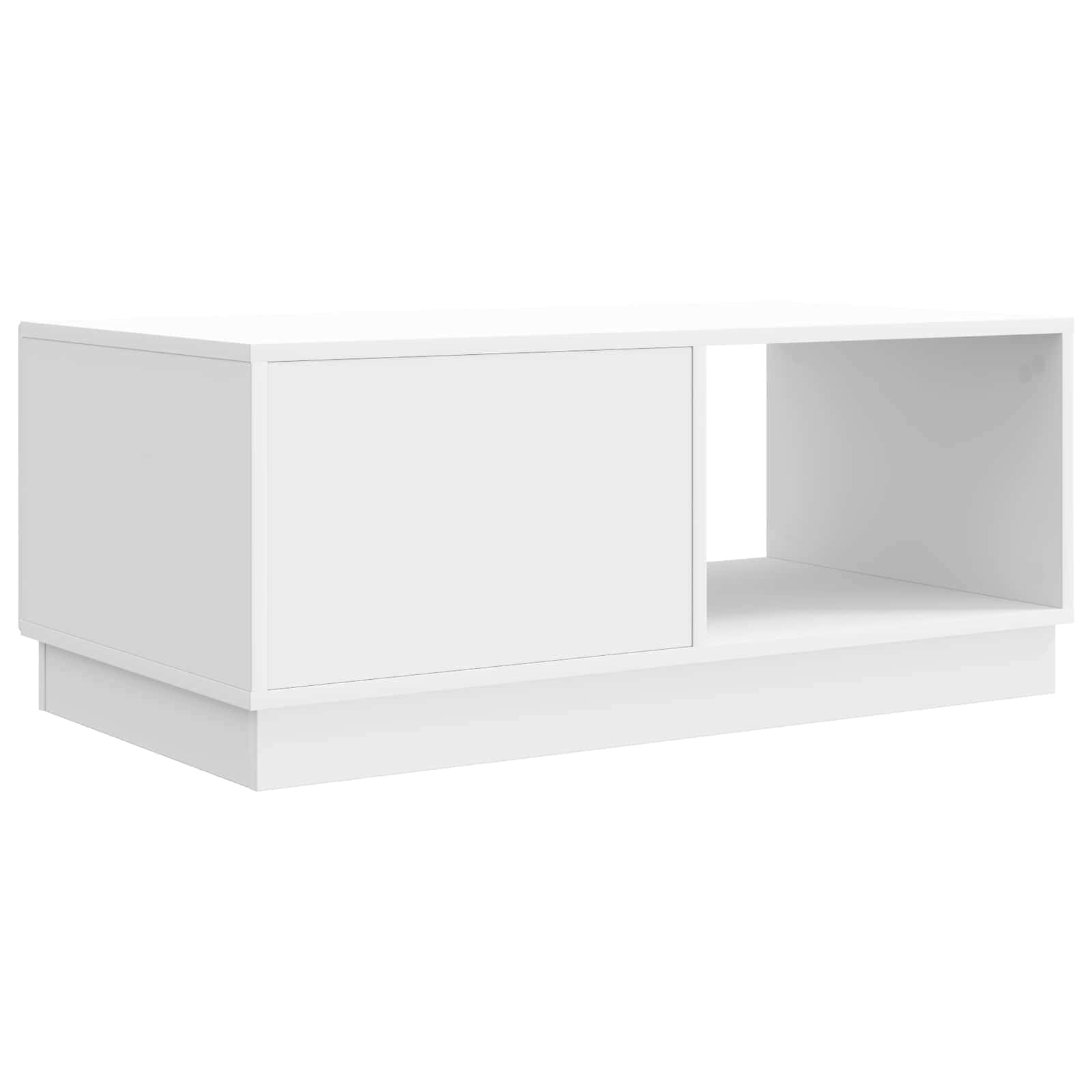 vidaXL Stolik kawowy Biały wysoki połysk 90 x 50 x 37 cm