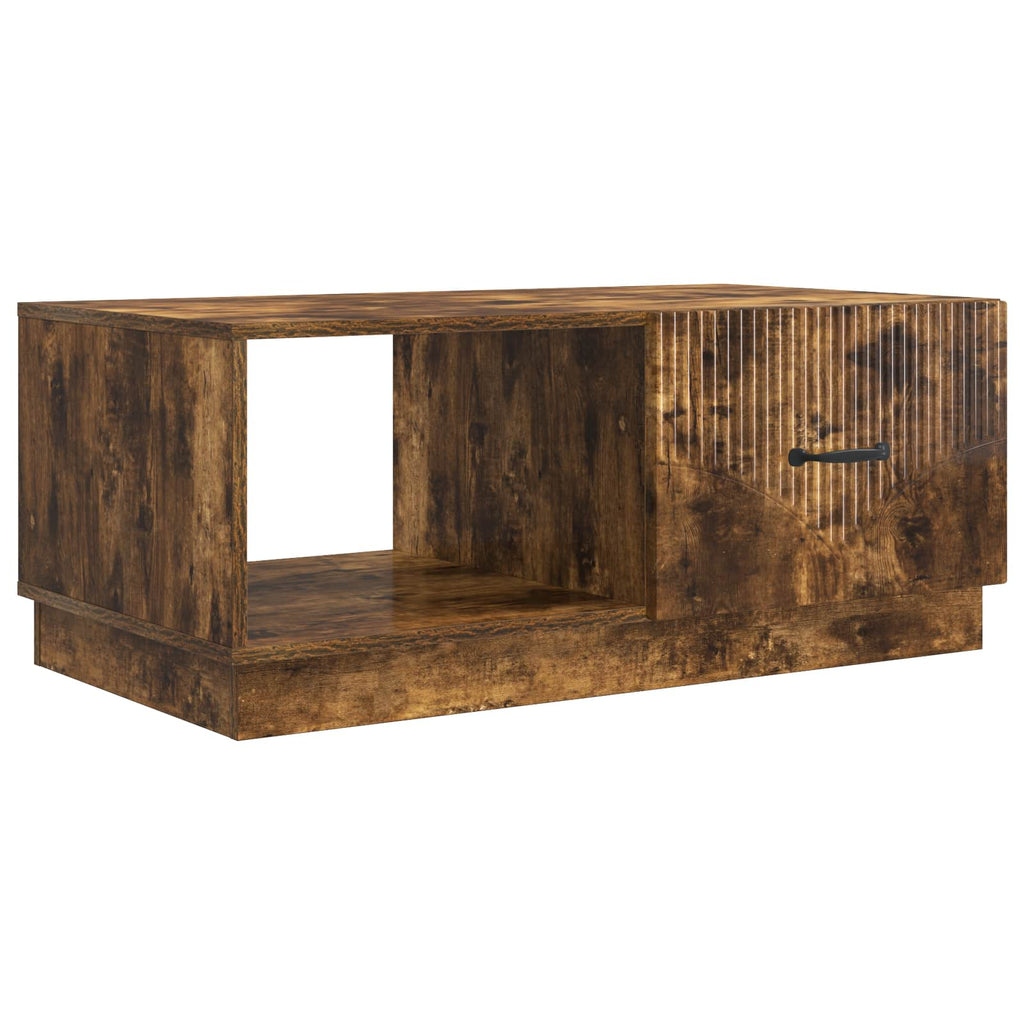 vidaXL Stolik kawowy Dąb wędzony 90 x 50 x 37 cm Drewno inżynieryjne