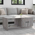 vidaXL Stolik kawowy Szary Sonoma 90 x 50 x 37 cm Drewno inżynieryjne