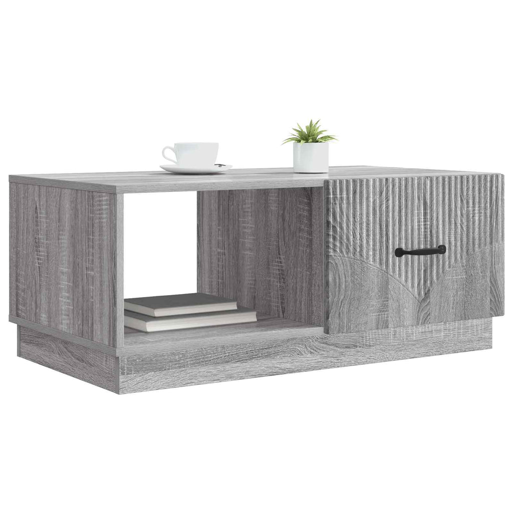 vidaXL Stolik kawowy Szary Sonoma 90 x 50 x 37 cm Drewno inżynieryjne