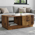 vidaXL Stolik kawowy Stare drewno 90 x 50 x 37 cm Drewno inżynieryjne